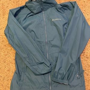 Columbia Size s Mens Blue 100% Nylon Full Zip No Hood Jacket 820